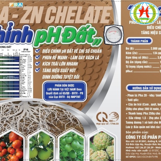Điều chỉnh pH đất (Xô 20kg)